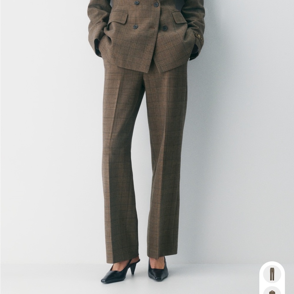 Babaton Aritzia Cream Tailored Agency Trousers